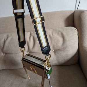 Marc Jacobs snapshot bag, beige green white NEW with tags